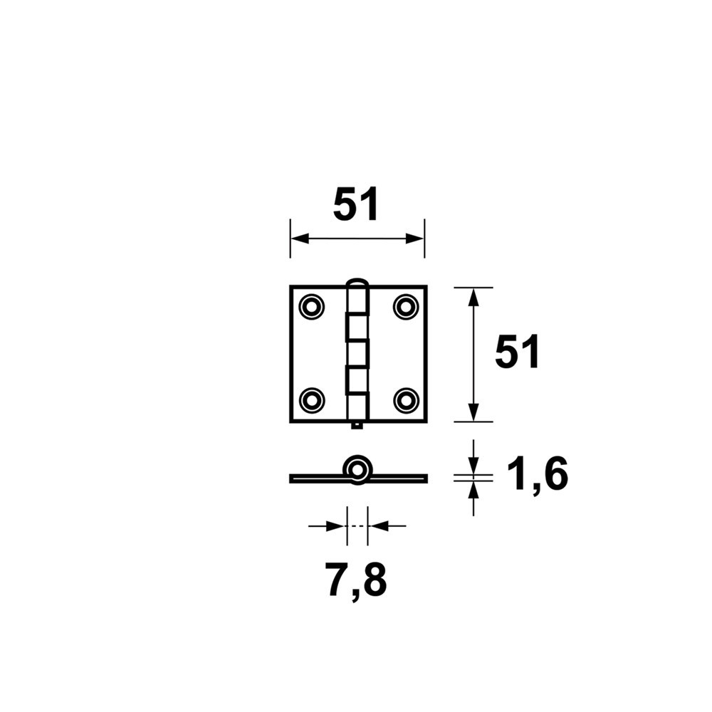 scharnier verzinkt axa-3