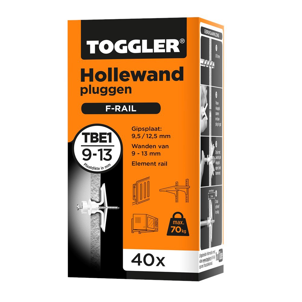 hollewandplug nylon toggler