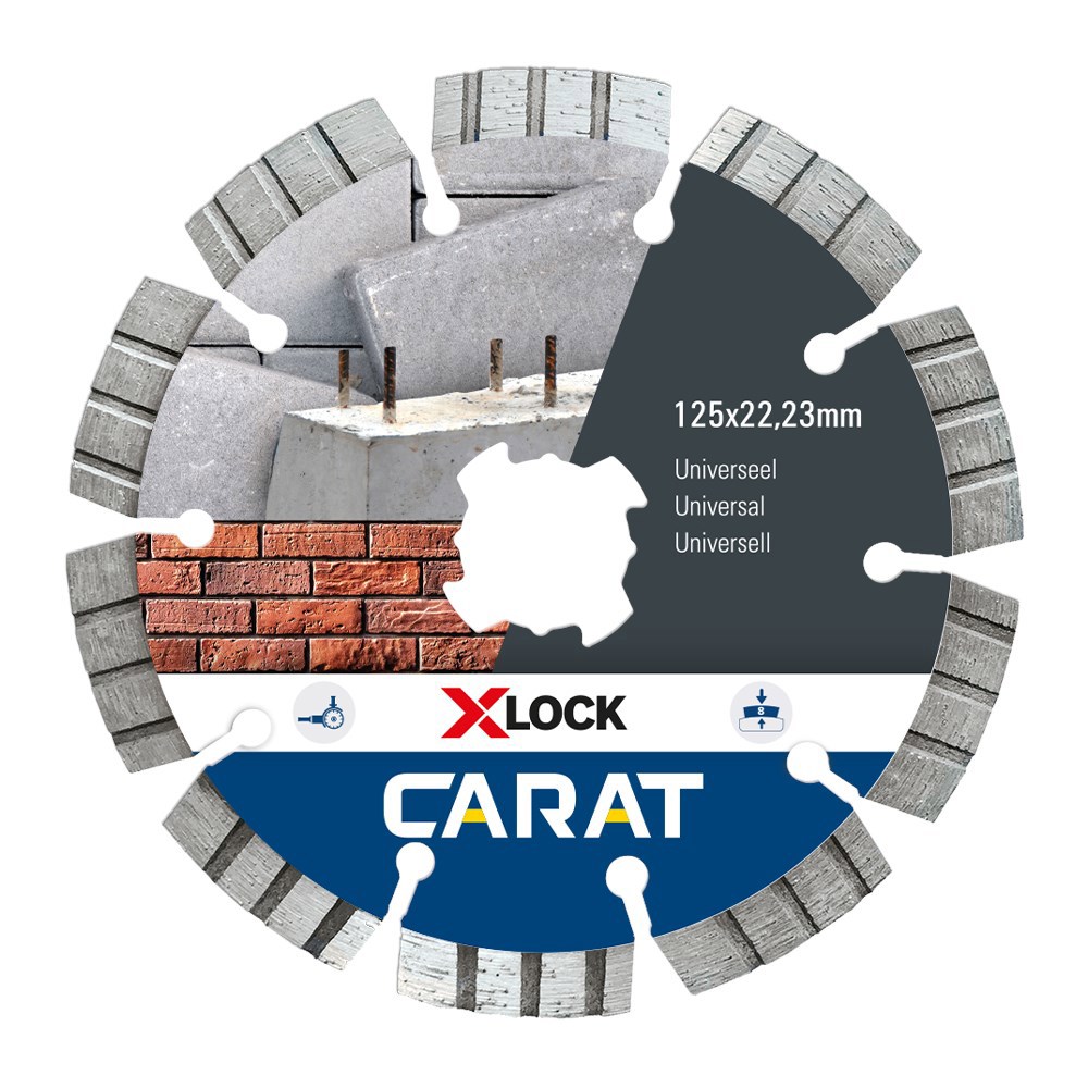 Diamantzaagblad Droog Carat Master - X-LOCK 125X22.23MM