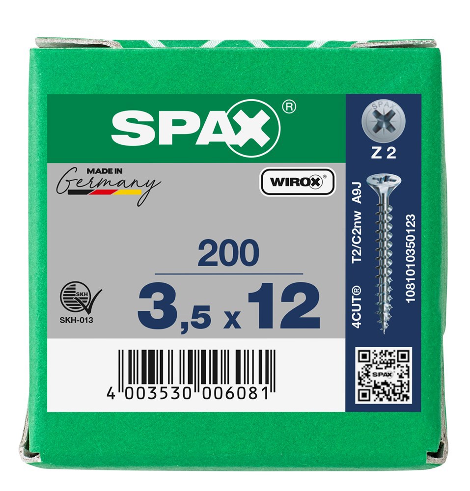spaanplaatschroef wirox spax-6