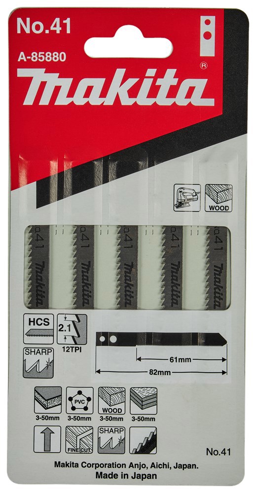 Decoupeerzaagblad Makita For Wood - NO.41 82MM SET à 5 STUKS