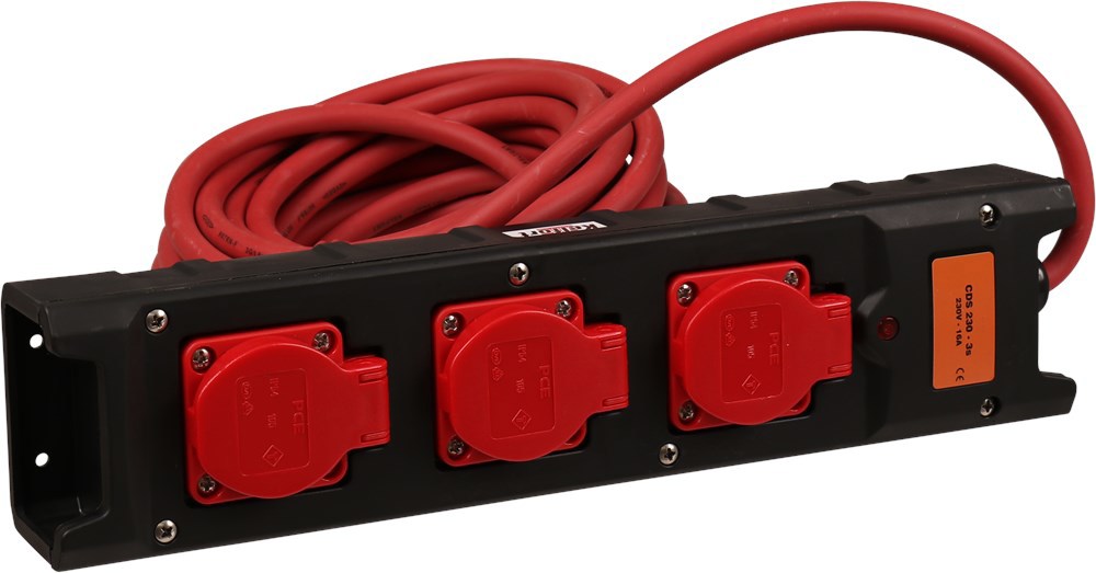 verdeelblok nylon 3-voudig met kabel-3