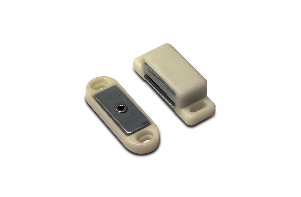 magneetsnapper kunststof cremewit