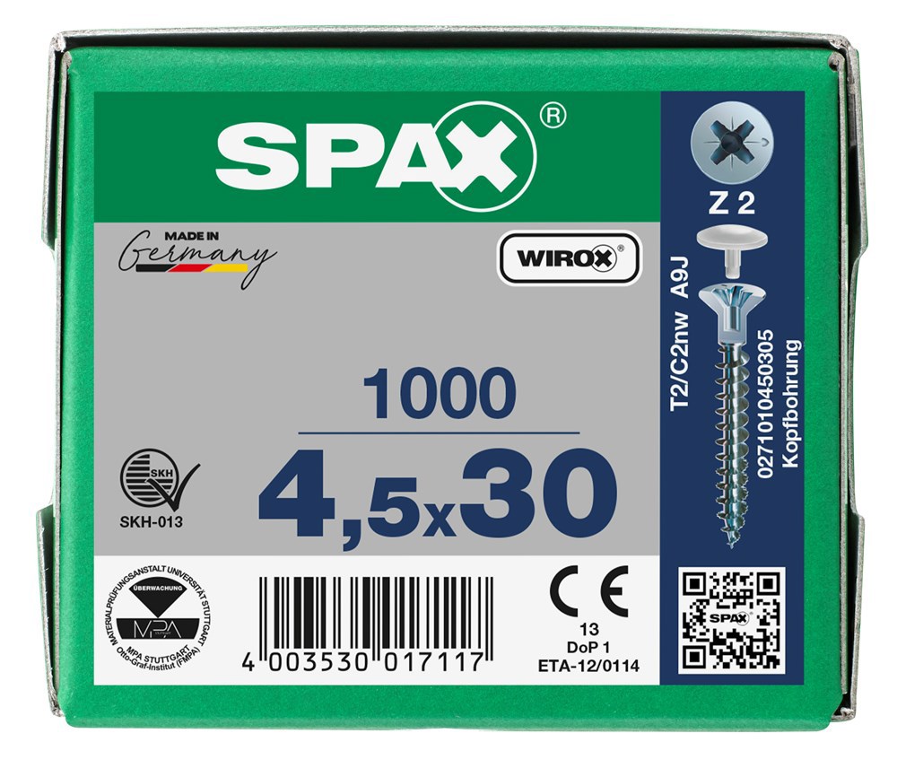 spaanplaatschroef wirox spax-6