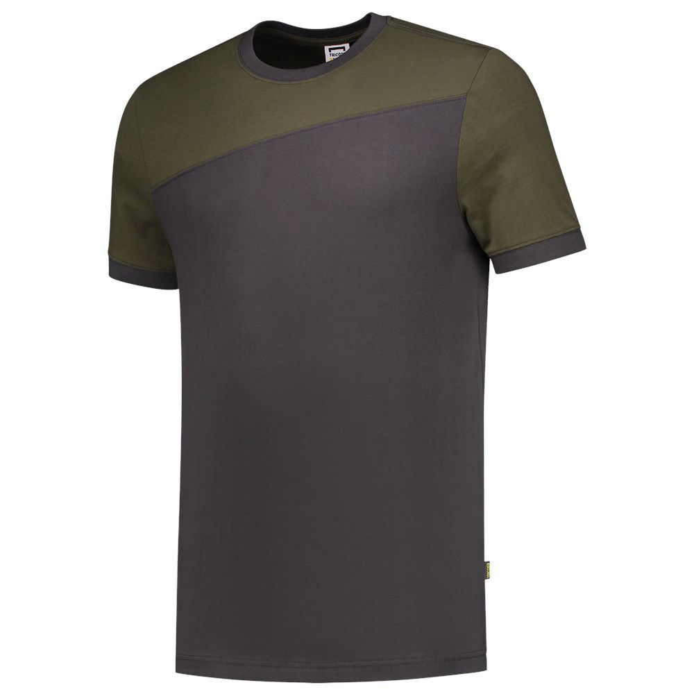 T-Shirt Bicolor Naden Tricorp - 102006 DONKERGRIJS/ARMY L