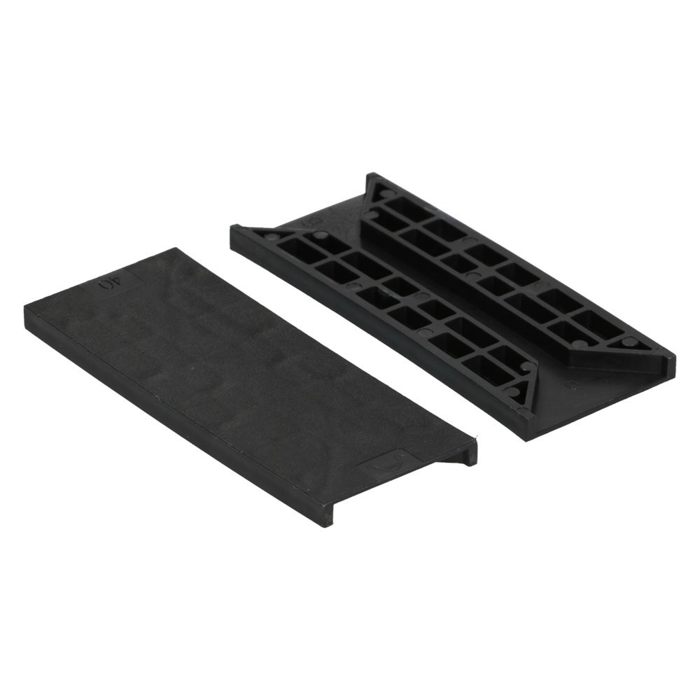 Beglazingsblokjes Tunnel Kunststof - 40X6X100MM ZWART