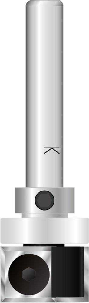 Keermeskantenfrees Recht Hardmetaal - 19.0X30.0X 81MM