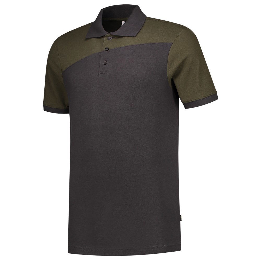 Poloshirt Bicolor Naden Tricorp - 202006 DONKERGRIJS/ARMY 3XL