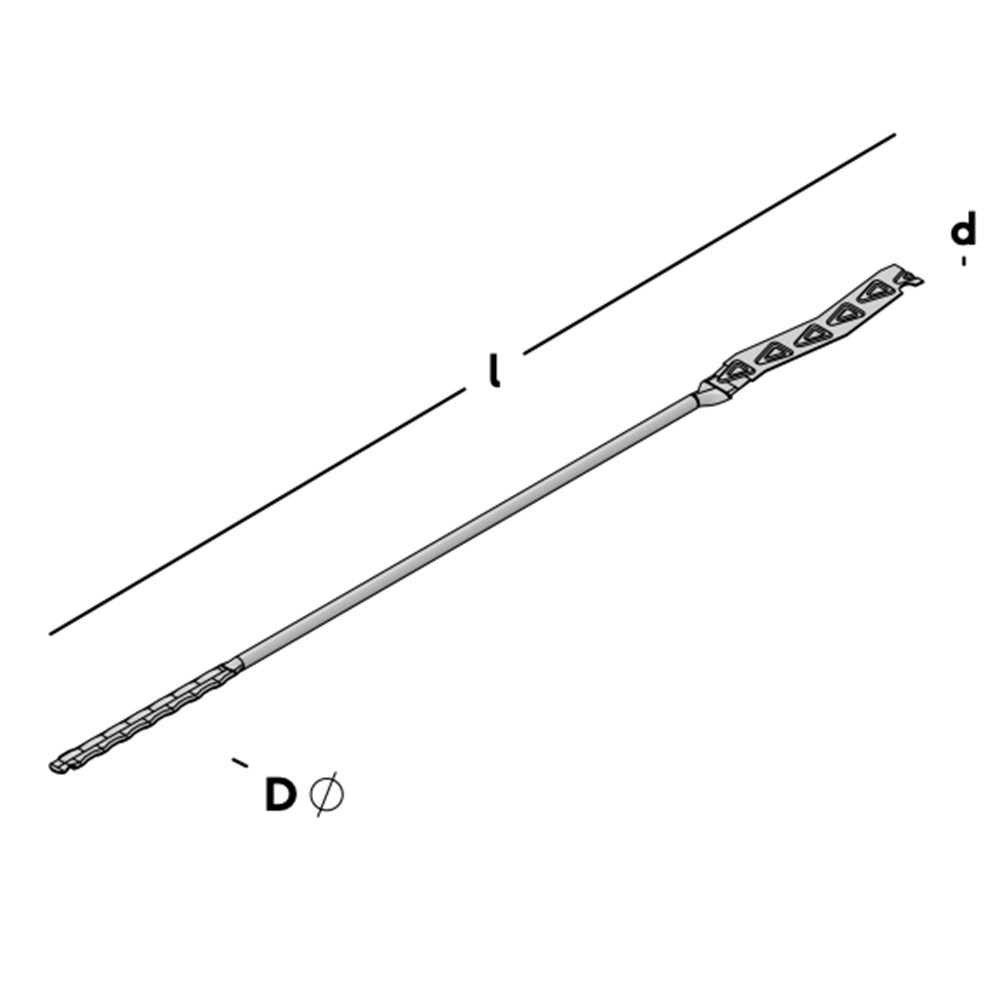 prik-spouwanker rvs a2-3