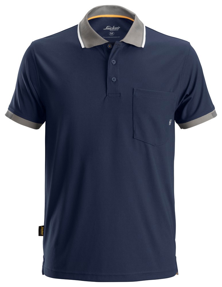 Poloshirt Allroundwork Snickers - 2724 DONKERBLAUW/GRIJS 3XL