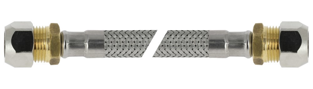 Slang Flexibel Rvs - 15X10MM 350MM KNEL