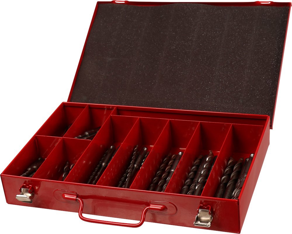 assortimentskoffer metaal rood kelfort-3