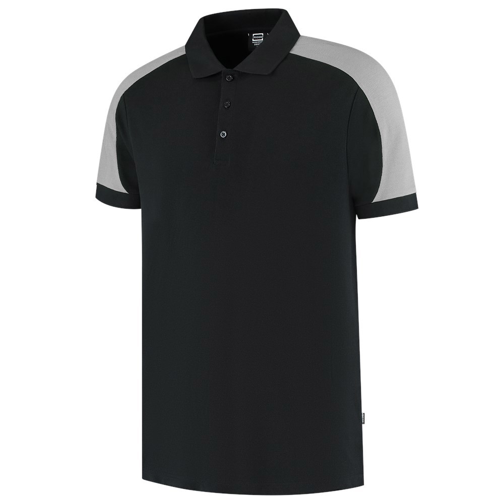 Poloshirt Bicolor Redefined Tricorp - 206106 ZWART/GRIJS XXL