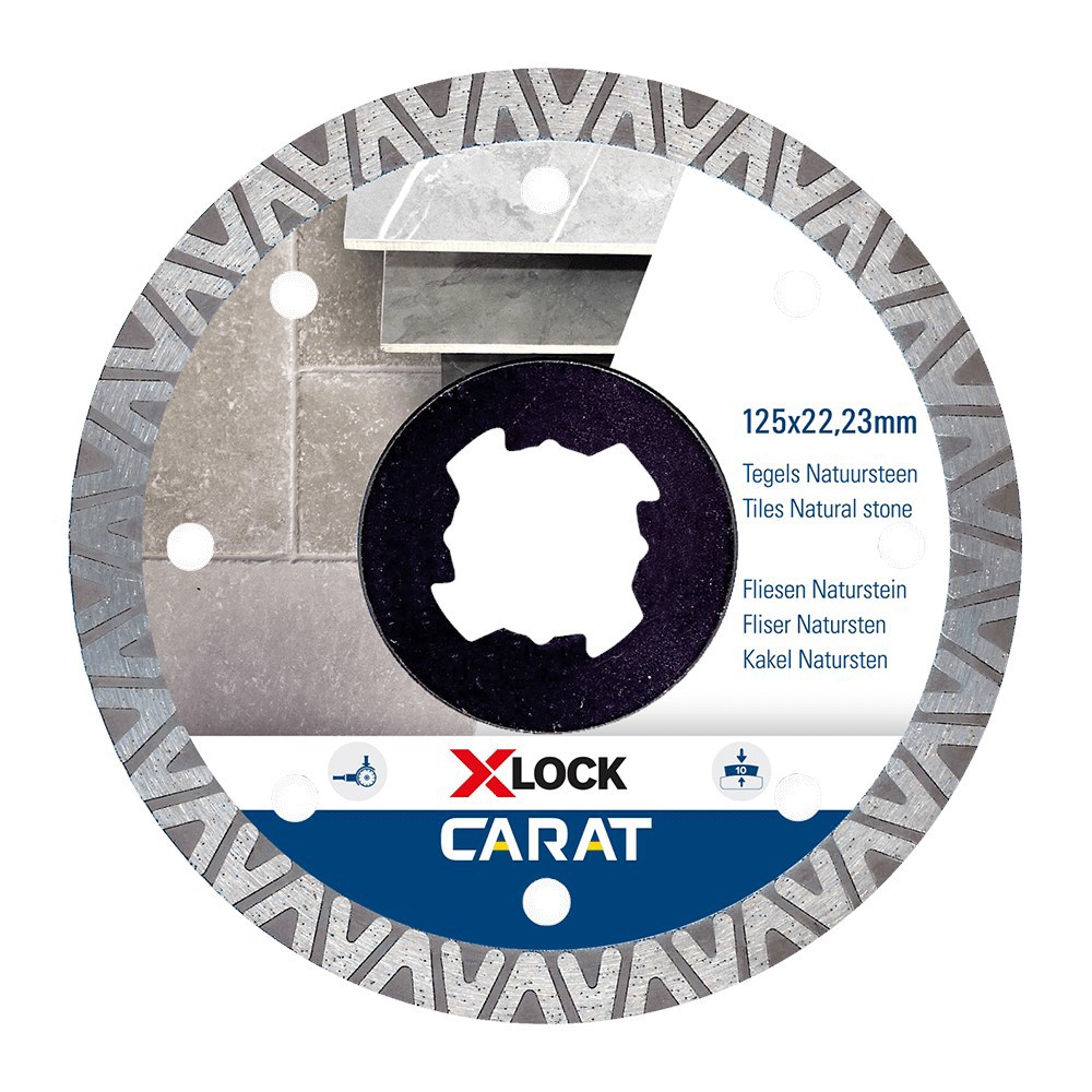 Diamantzaagblad Droog Carat Master - X-LOCK 125X22.23MM