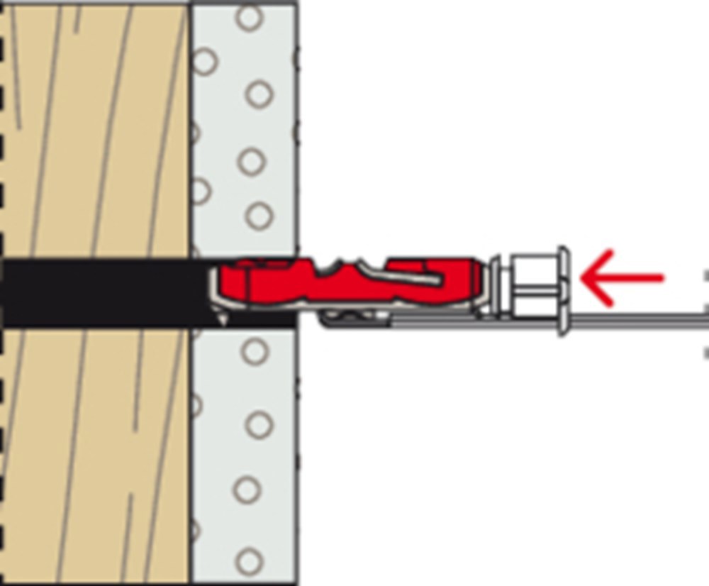 hollewandplug nylon fischer-12