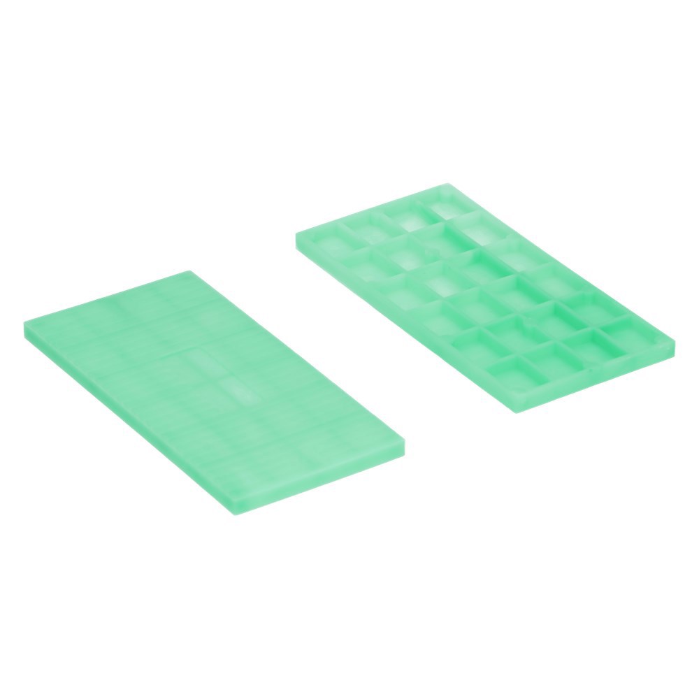 Beglazingsblokjes Raster Kunststof - 50X5X100MM GROEN