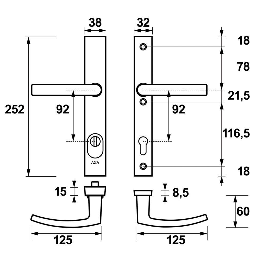 veiligheidssmalgarnituur f1 axa-4