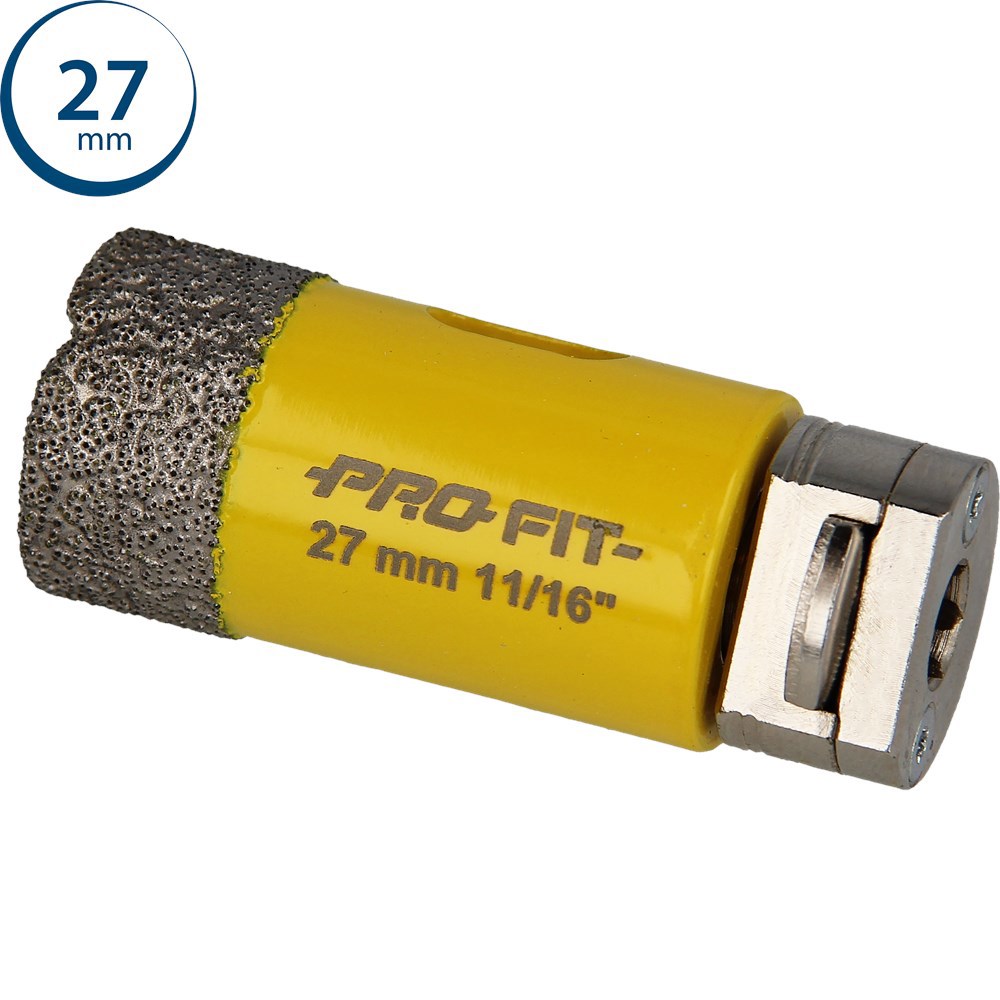 Gatzaag Diamond Dry Profit - Ø 27MM CLICK&DRILL HEX 8MM