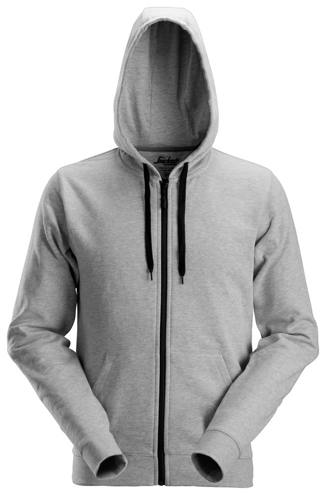 Sweatshirt Zip Hoodie Classic Snickers - 2801 GRIJS L