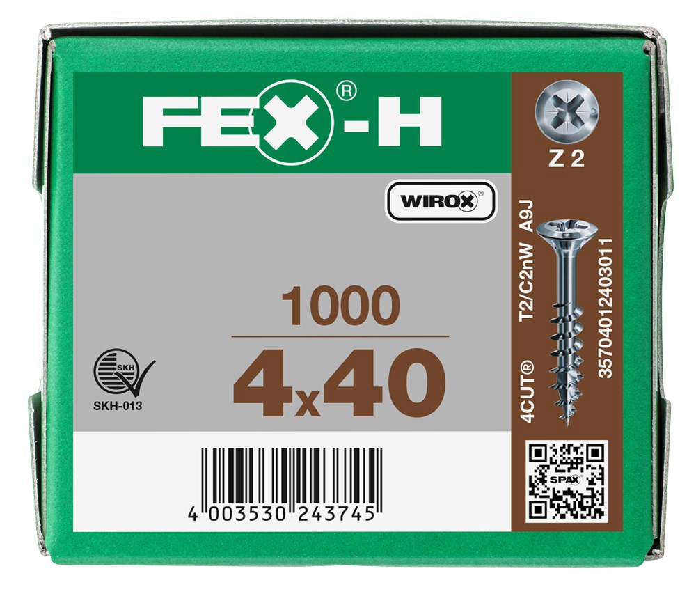 spaanplaatschroef wirox spax-6