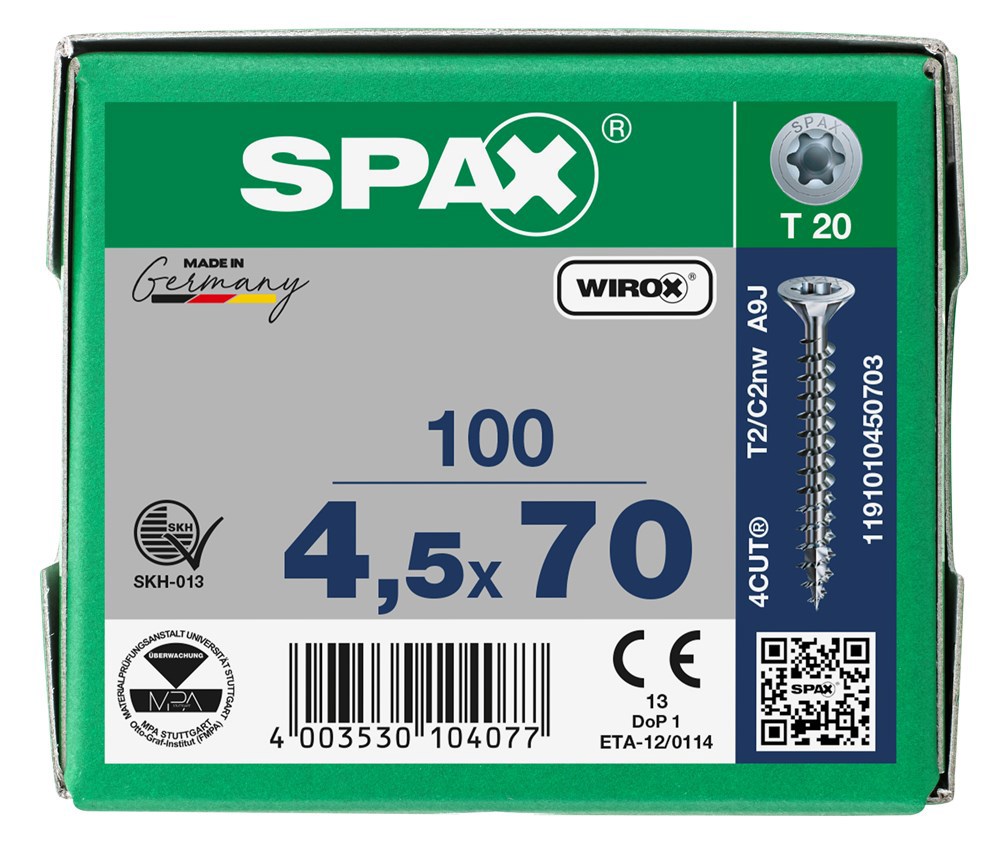spaanplaatschroef wirox spax-6