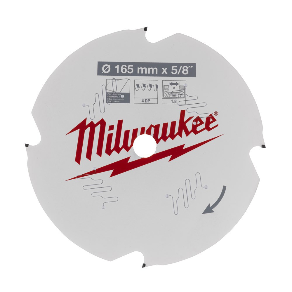 Cirkelzaagblad Hm Milwaukee - 165X2.2X5/8MM 4D