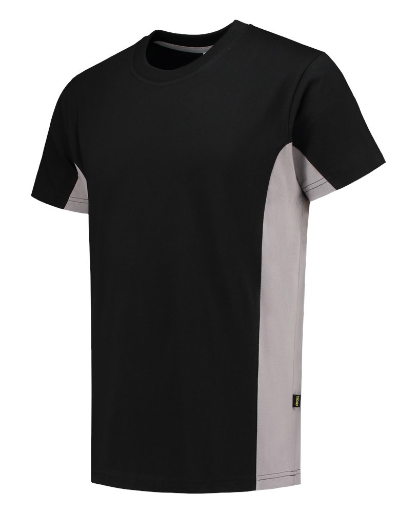 T-Shirt Bicolor Tricorp - 102004 ZWART/GRIJS S