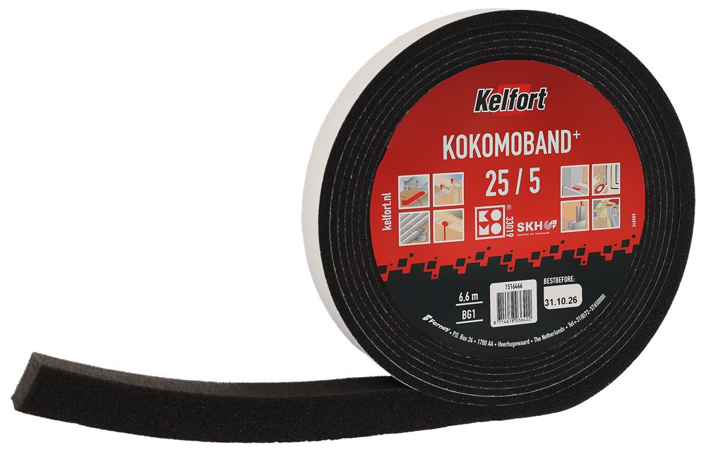 kokomoband zwart kelfort