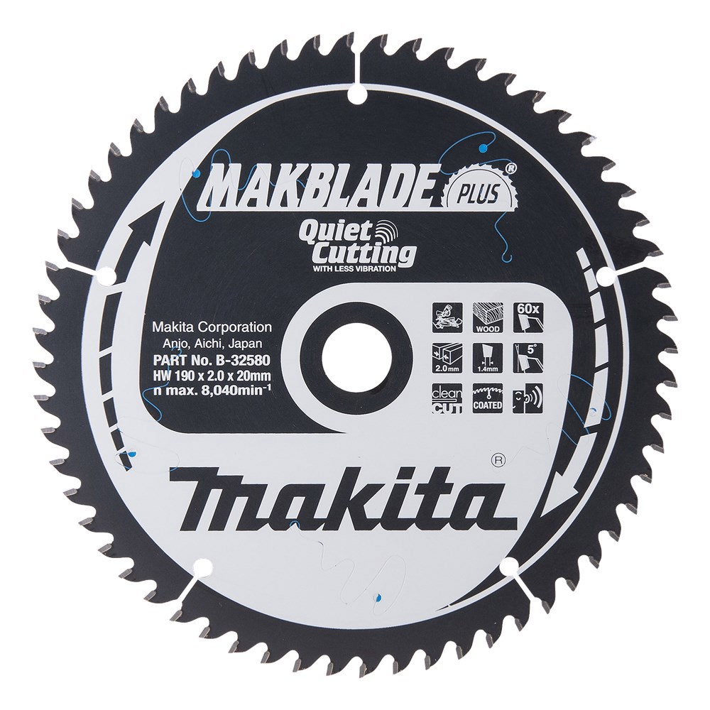 Cirkelzaagblad Hm Makita - 190X1.4X20MM 60T ATAF