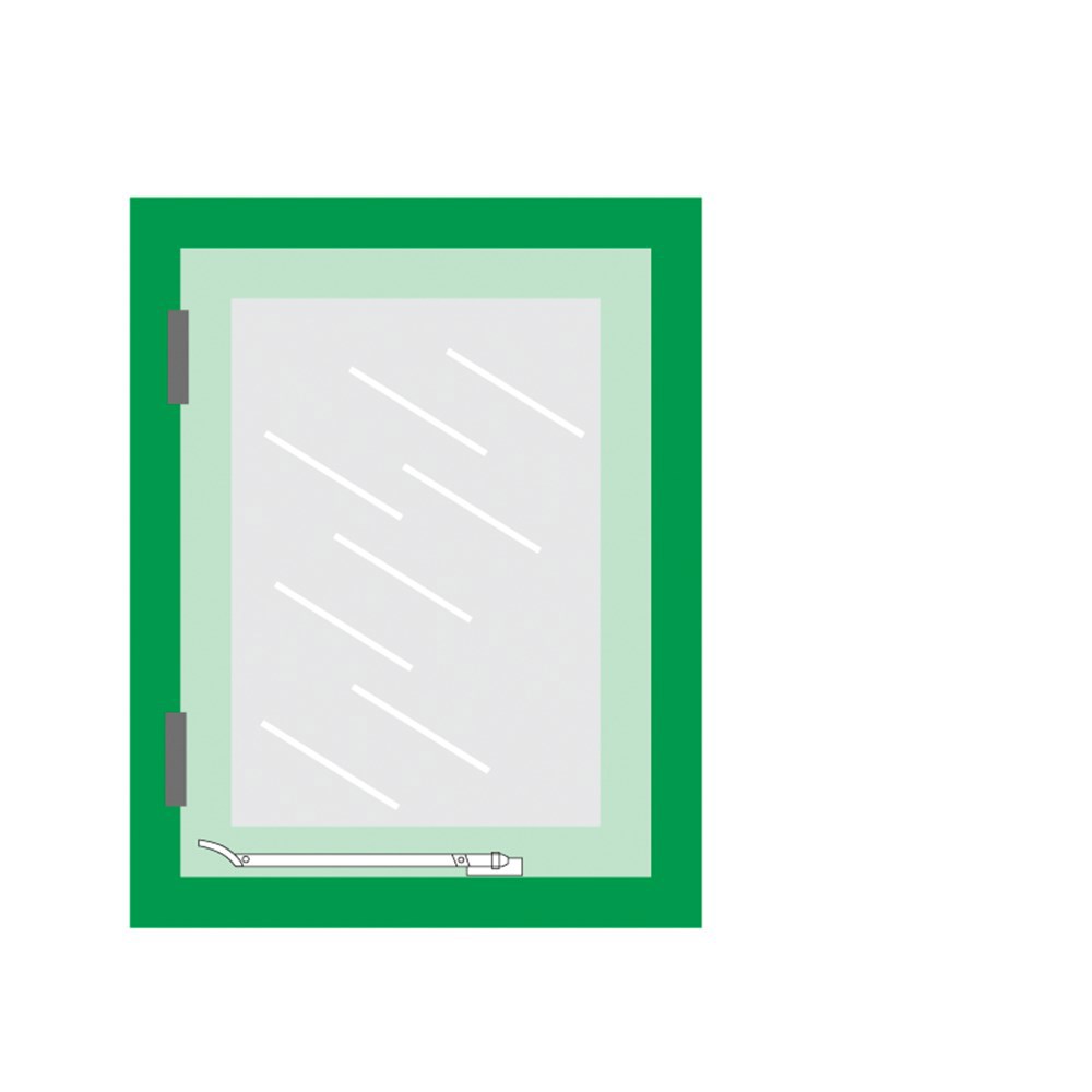 raamuitzetter rvs/zwart axa-3