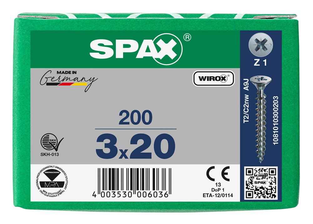 spaanplaatschroef wirox spax-6