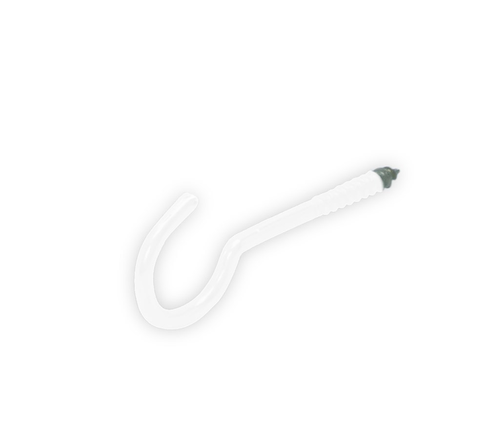 Schroefhaak Houtdraad Wit Epw - 4.40X60X18MM