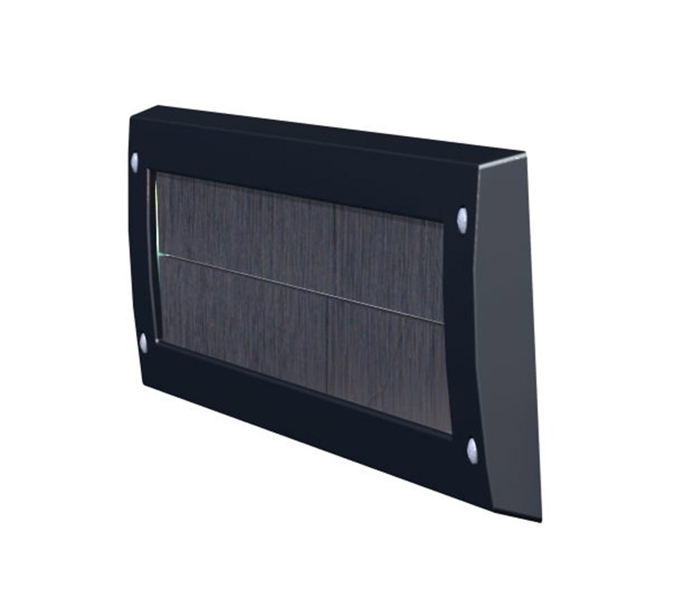 Briefplaat Binnen Kunststof Gezu - 340X80MM ZWART