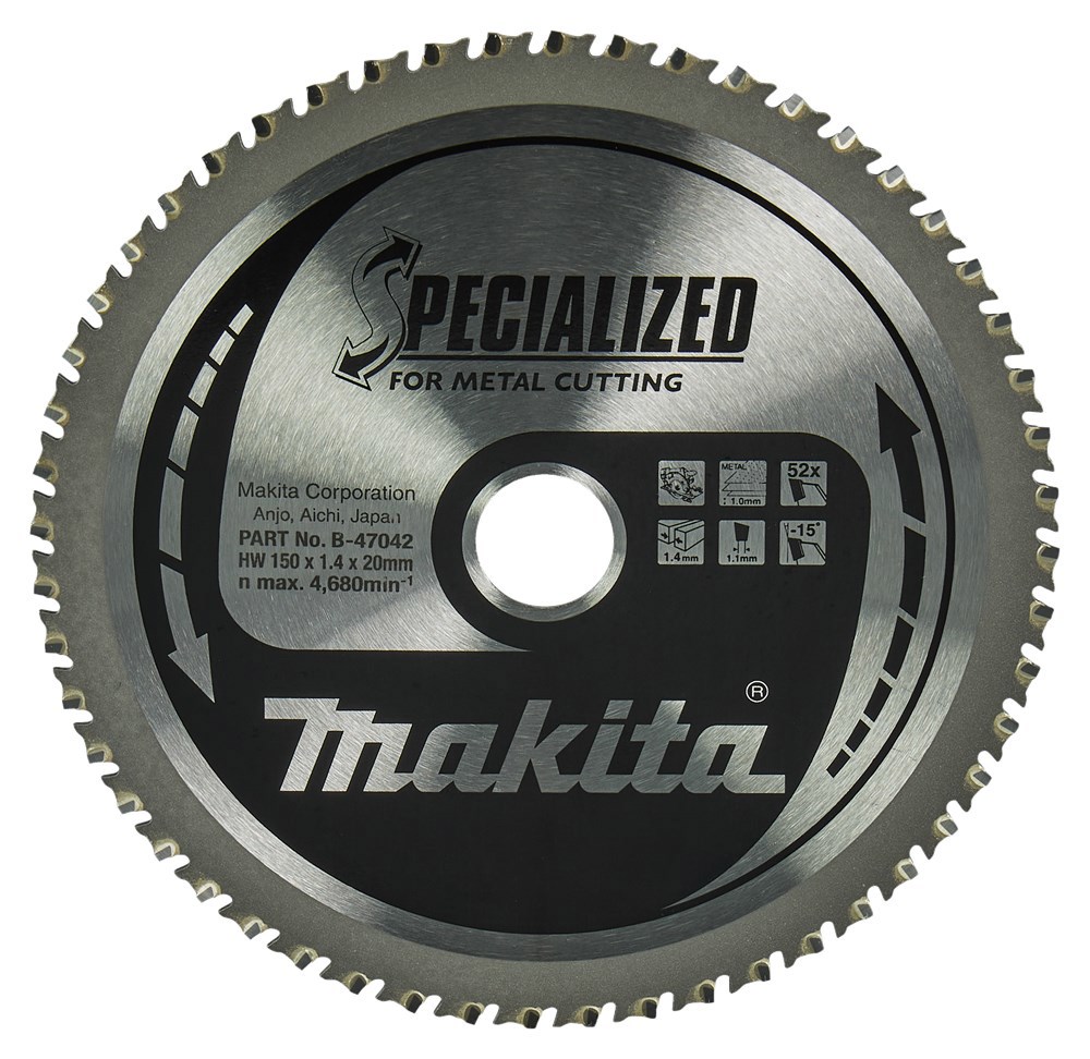 Cirkelzaagblad Hm Makita - 150X1.4X20MM 52T MTCG