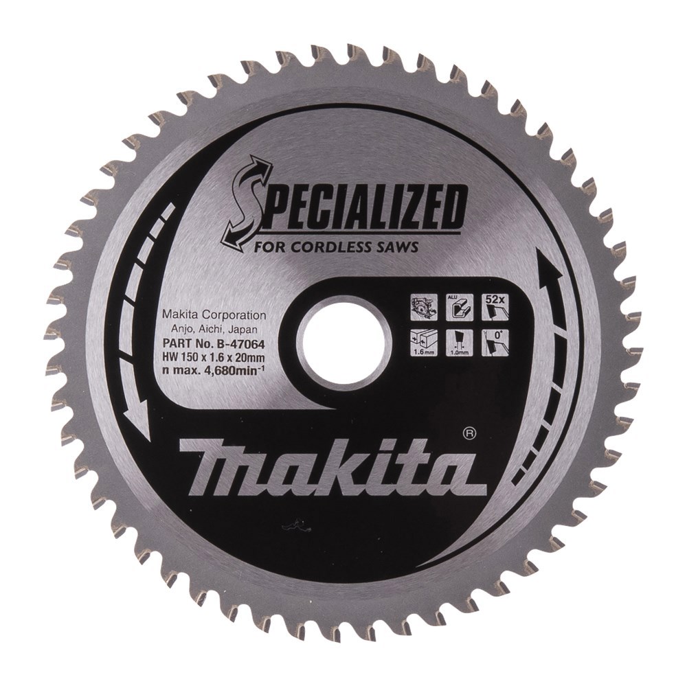 Cirkelzaagblad Hm Makita - 150X1.6X20MM 52T ATB