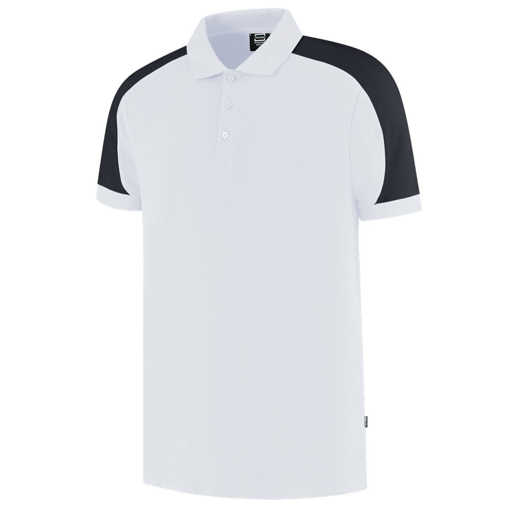 Poloshirt Bicolor Redefined Tricorp - 206106 WIT/ANTRACIET 3XL