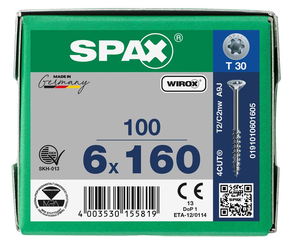 spaanplaatschroef wirox spax-6