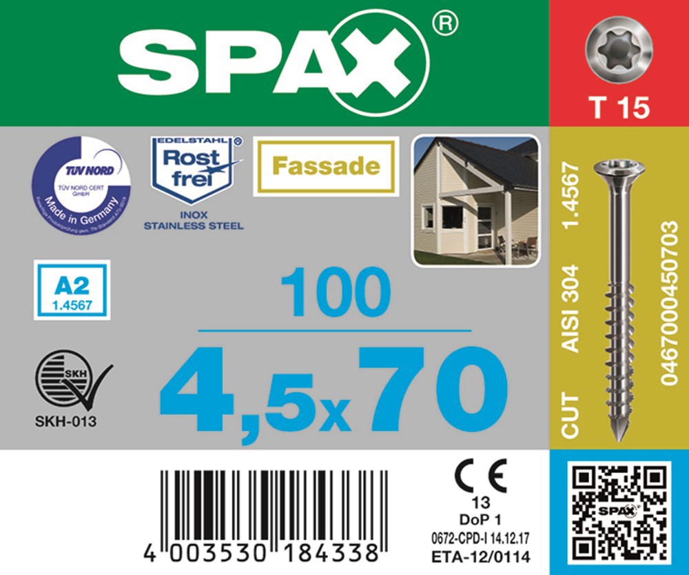 spaanplaatschroef wirox spax-4