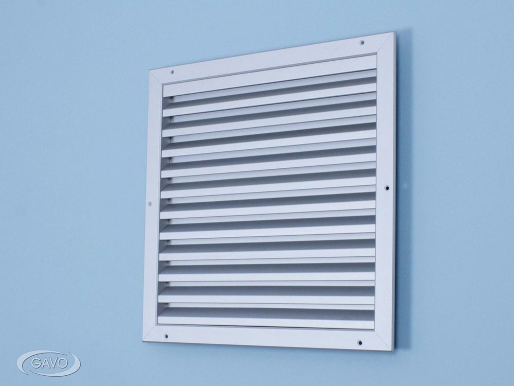 Lamellenrooster Aluminium Geanodiseerd - 395X395MM (BXH)