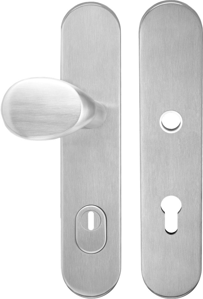 Voordeurgarnituur Rvs Oxloc - KT72MM LW/RW SKG***