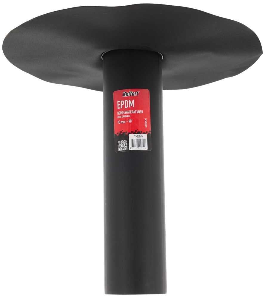 Dakdoorvoer Epdm Zwart Kelfort - 75MM 90°