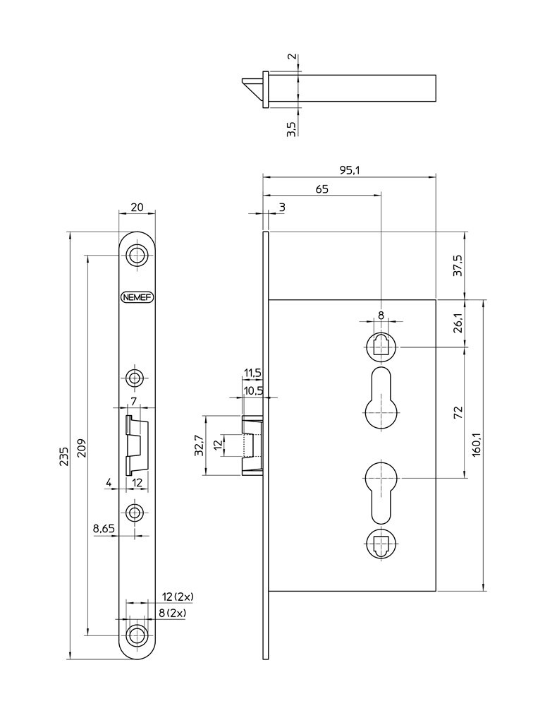 deurslot insteek d&n pc nemef-4