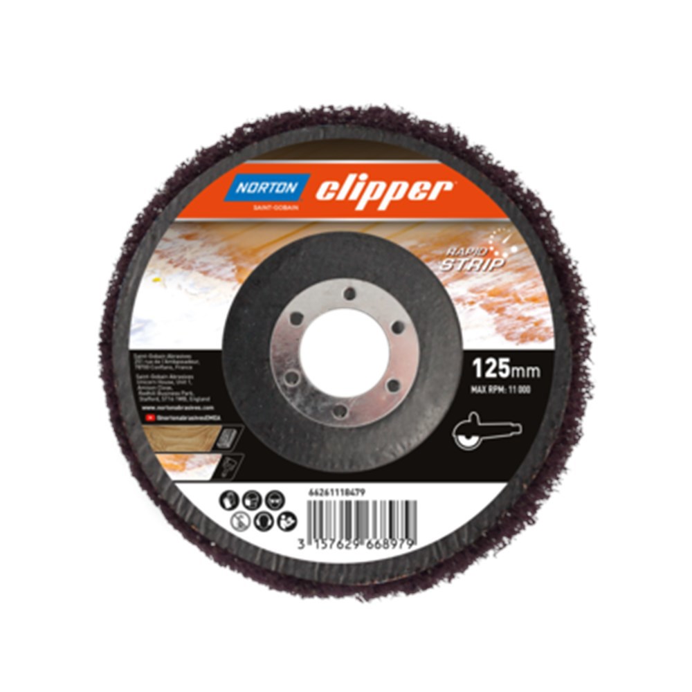 Schuurschijf Clean Norton Clipper - F2303H 125X22.3MM