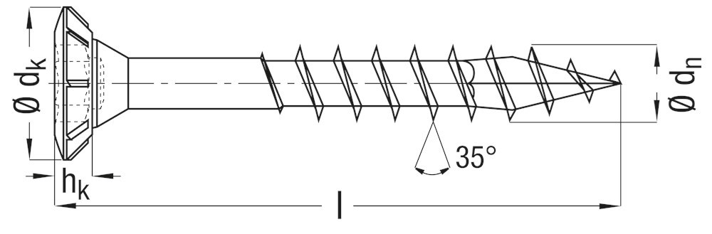 spaanplaatschroef wirox spax-3