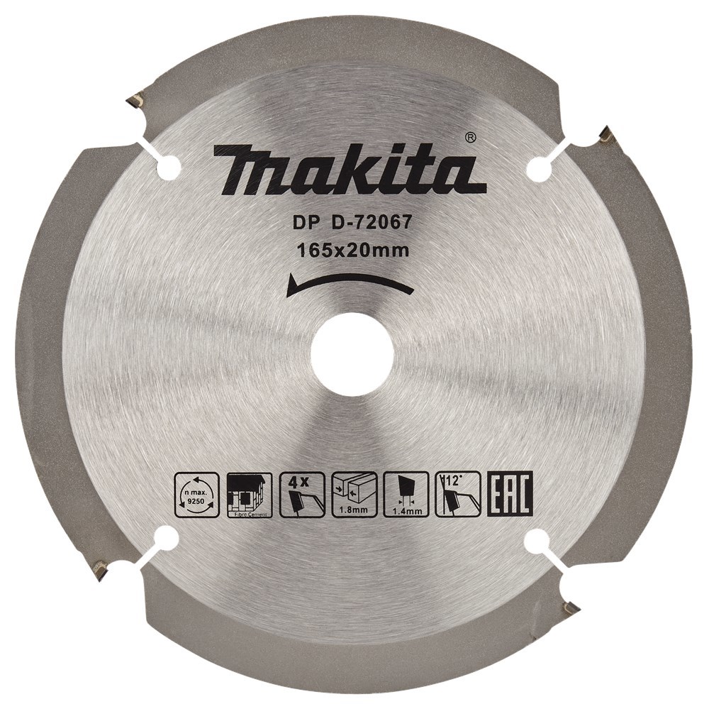 Cirkelzaagblad Hm Makita - 165X1.8X20MM 4T PCD