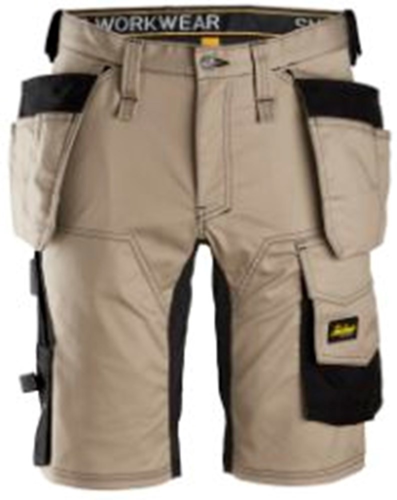 Short Allroundwork Stretch Snickers - 6141 KHAKI/ZWART 050