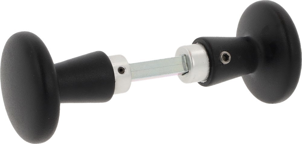 Knopkruk Aluminium Zwart Oxloc - 160/50 RAL 9005