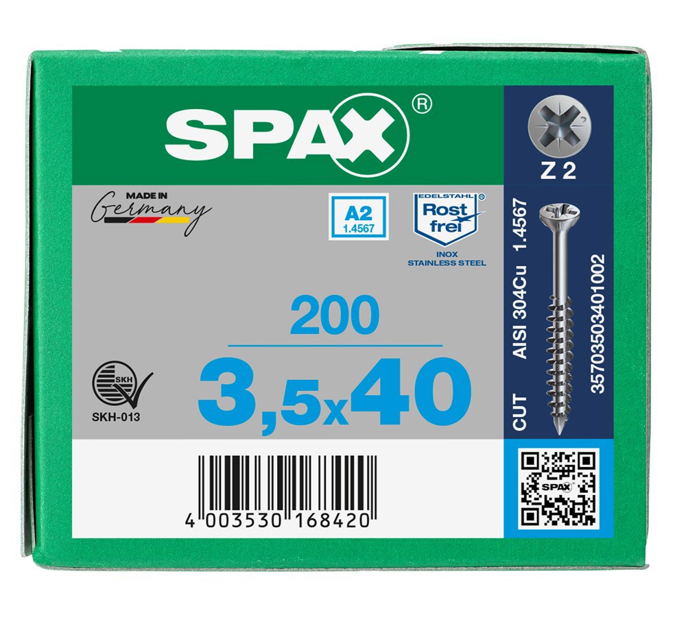 glaslatschroef rvs spax-8