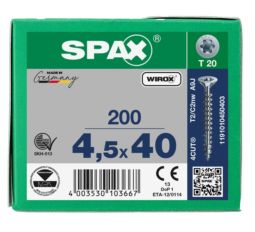 spaanplaatschroef wirox spax-6
