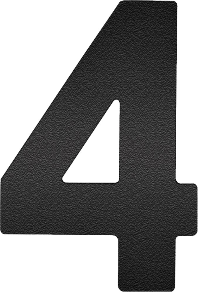 huisnummer rvs a2 mat zwart oxloc